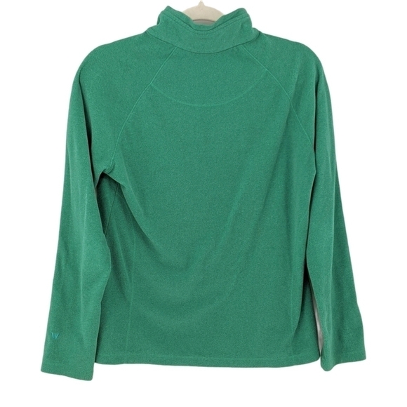 White Sierra 1/2 Zip Fleece Pullover Green M - Picture 2 of 7